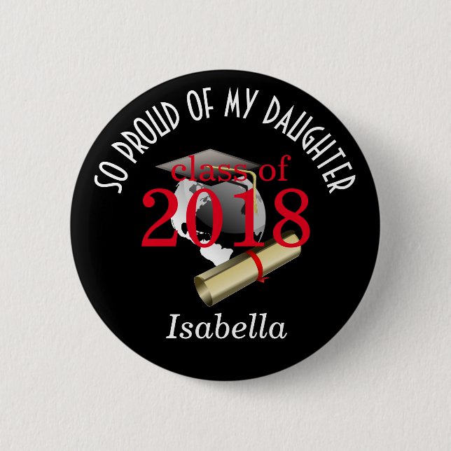 Proud Graduation Button (Front)