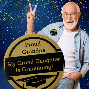 Proud Graduation Button