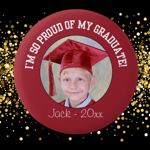 Proud Graduation Button _ Red