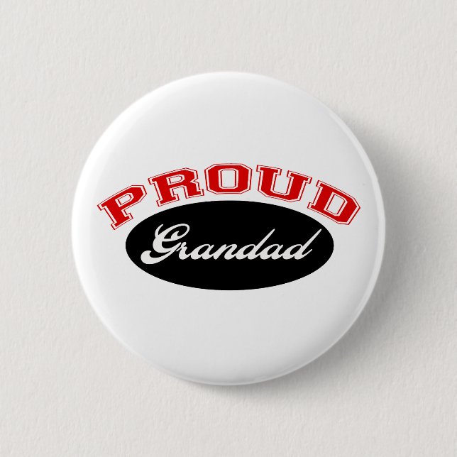 Proud Grandad Pinback Button (Front)