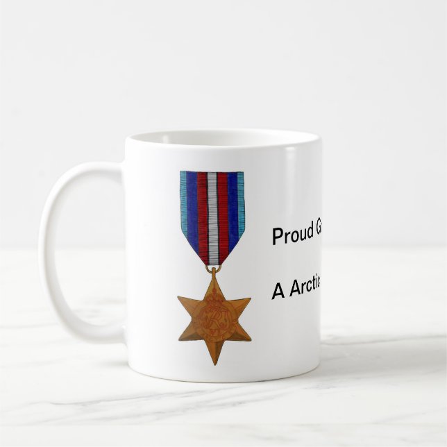 Proud Granddaughter of a Arctic Star Veteran Mug (Left)