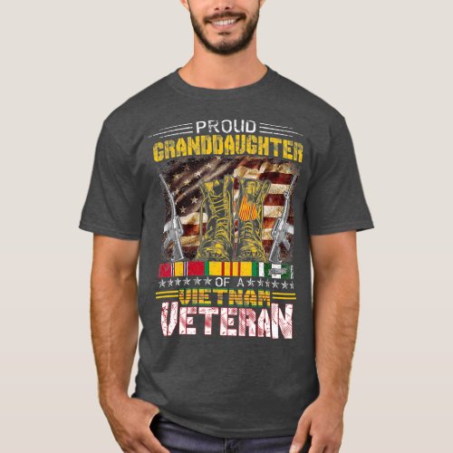 Proud Granddaughter Of A Vietnam Veteran   Vet T_Shirt