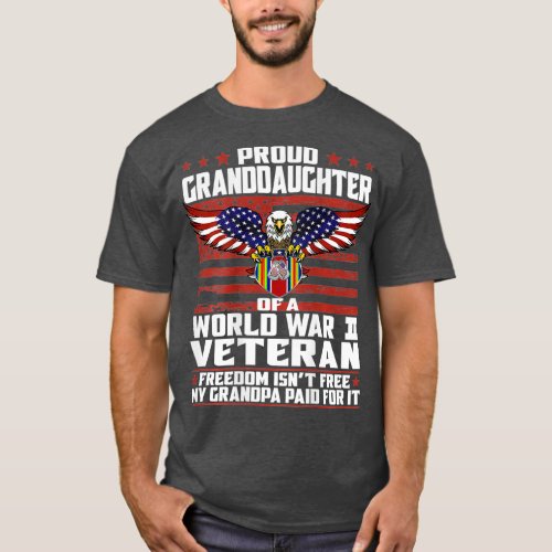 Proud Granddaughter Of A World War 2 Veteran T_Shirt