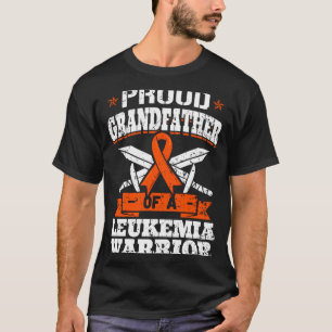 Proud Grandfather Of A Leukemia Warrior Awareness T-Shirt