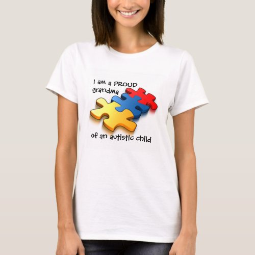 Proud Grandma Autistic Child T_Shirt