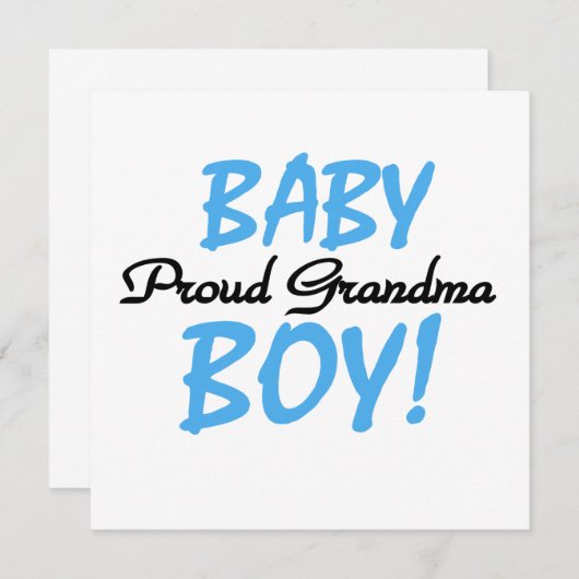 Proud Grandma Baby Boy Gifts (Front/Back)