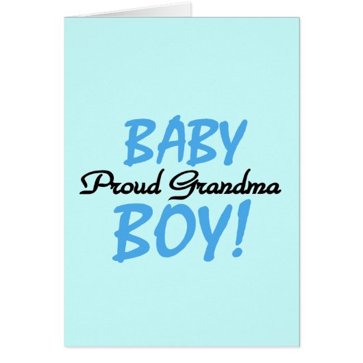 Proud Grandma Baby Boy T shirts and Gifts (Front)