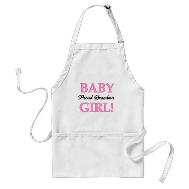 Proud Grandma Baby Girl Tshirts and Gifts Adult Apron (Front)