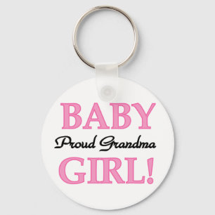Proud Grandma Baby Girl Tshirts and Gifts Keychain