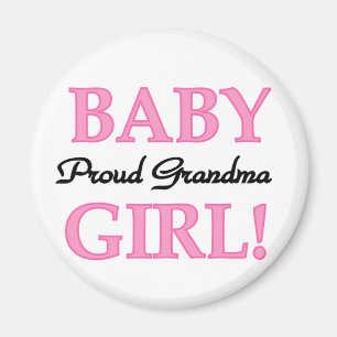 Proud Grandma Baby Girl Tshirts and Gifts Magnet