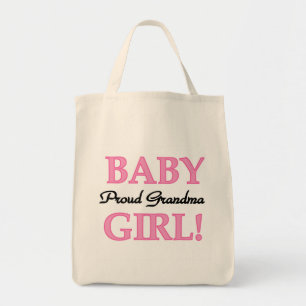 Proud Grandma Baby Girl Tshirts and Gifts Tote Bag