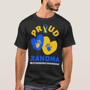 proud grandma  down Syndrome Awareness  Blue Yello T-Shirt