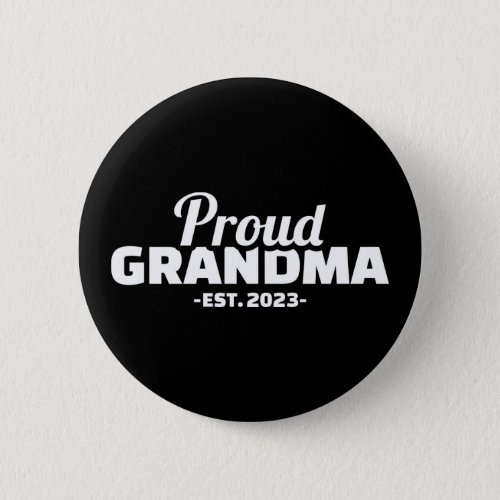 Proud grandma est 2023 button