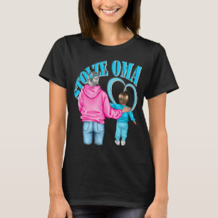 proud grandma granddaughter blonde hair heart T-sh T-Shirt