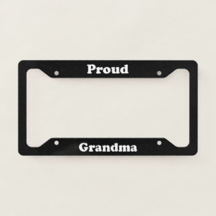 Proud Grandma License Plate Frame