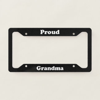 Proud Grandma License Plate Frame