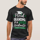 Proud Grandma of 2023 graduate green tassel T-Shirt (Front)