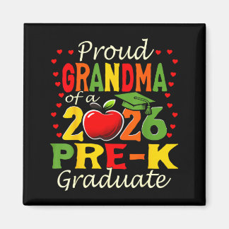 Proud grandma of 2026 pre-k graduate mothers day magnet