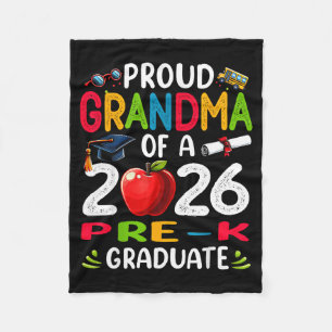 Proud grandma of 2026 pre-k graduate mothers dayPr Fleece Blanket