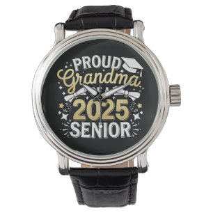Proud Grandma Of A 2025 Graduate Graduation Golden Watch