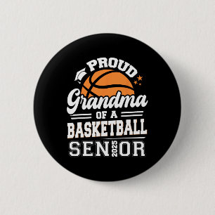 Proud Grandma Of A 2025 Senior Sketll Graduation  Button