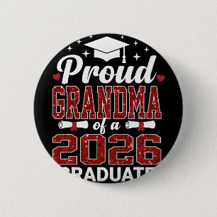 Proud Grandma Of A 2026 Graduate Cl Of Graduation  Button