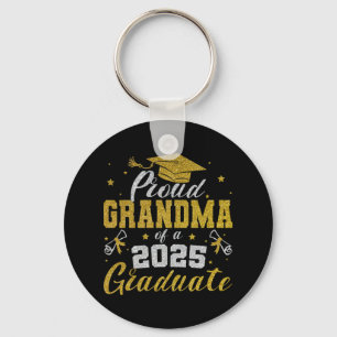 Proud Grandma Of A Cl Of 2025 Graduate Senior Grad Keychain