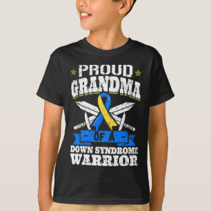 Proud Grandma Of A Down Syndrome Warrior Down's Gr T-Shirt