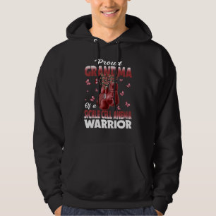 Proud Grandma Of A Sickle Cell Anemia Warrior Awar Hoodie