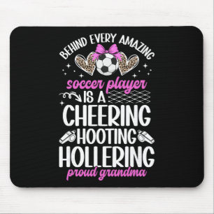 Proud Grandma Of A Soccer Player Grandmother Socce Mouse Pad