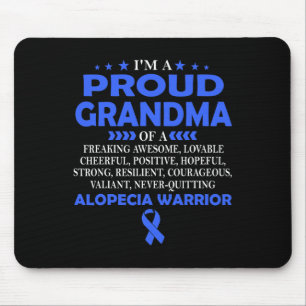 Proud Grandma Of Alopecia Warrior T Mouse Pad