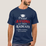 Proud Grandma of the graduate coordinating family T-Shirt<br><div class="desc">Celebrate your graduate's milestone in style with this bold and modern "Proud Grandma of a 20XX Graduate" t-shirt, part of our coordinated family matching collection. Designed for proud grandparents, this t-shirt features white and red text accented with a graduation cap and tassel. Whether you're attending the ceremony or capturing cherished...</div>