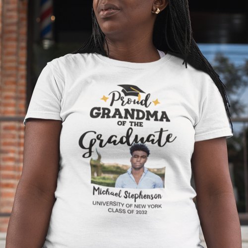 Proud Grandma of the graduate photo name T_Shirt