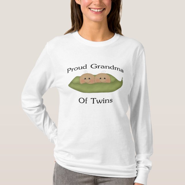 Proud Grandma Of Twins T-Shirt (Front)