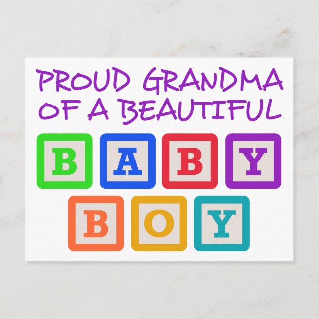Proud Grandma Postcard (Front)