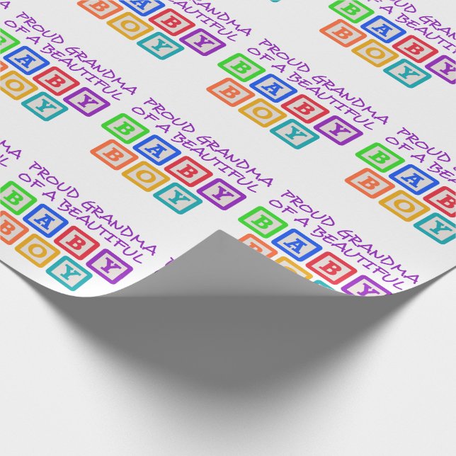 Proud Grandma Wrapping Paper (Corner)