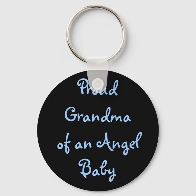 Proud Grandmaof an Angel Baby Keychain (Front)