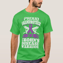 Proud Grandmother Of A Crohns Disease Warrior Awar T-Shirt