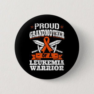 Proud Grandmother Of A Leukemia Warrior Awareness Button