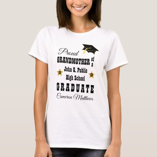 Proud Grandma of a Class of 2017 Graduate T Shirt Graduation