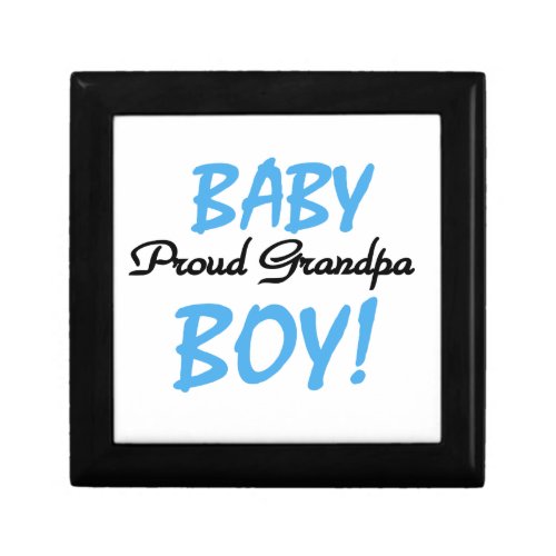 Proud Grandpa Baby Boy T_shirts and Gifts Jewelry Box