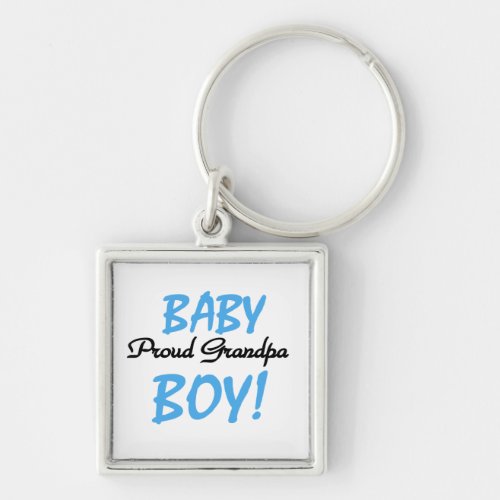 Proud Grandpa Baby Boy T_shirts and Gifts Keychain