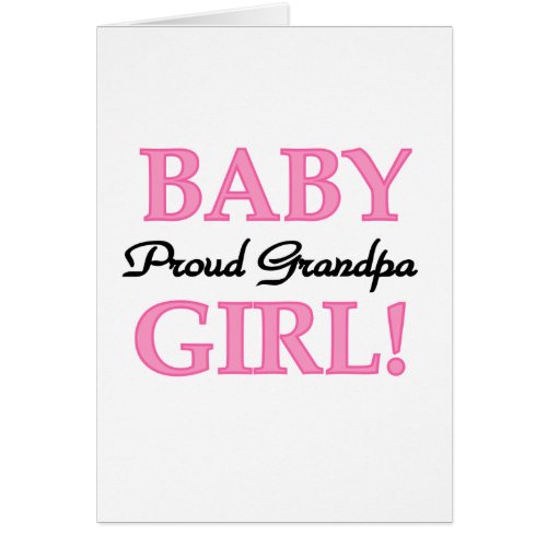 Proud Grandpa Baby Girl T_shirts and Gifts