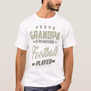 Proud Grandpa Football Player. T-Shirt