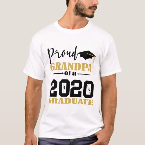 Proud Grandpa of a 2020 Graduate T_Shirt