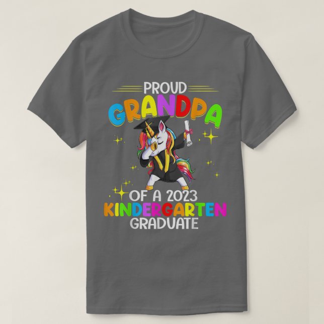 Proud Grandpa Of A 2023 Kindergarten Graduate Unic T-Shirt (Design Front)