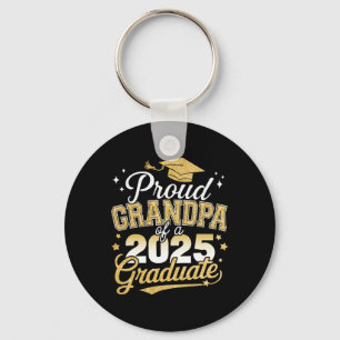 Proud Grandpa Of A Cl Of 2025 Graduate Senior Grad Keychain