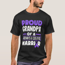 Proud Grandpa Of A Crohn's & Colitis Warrior T-Shirt