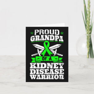 Proud Grandpa Of A Kidney Disease Warrior Renal Aw Card
