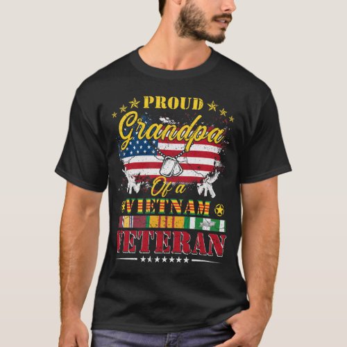 Proud grandpa Of A Vietnam Veteran Proud Vietnam  T_Shirt